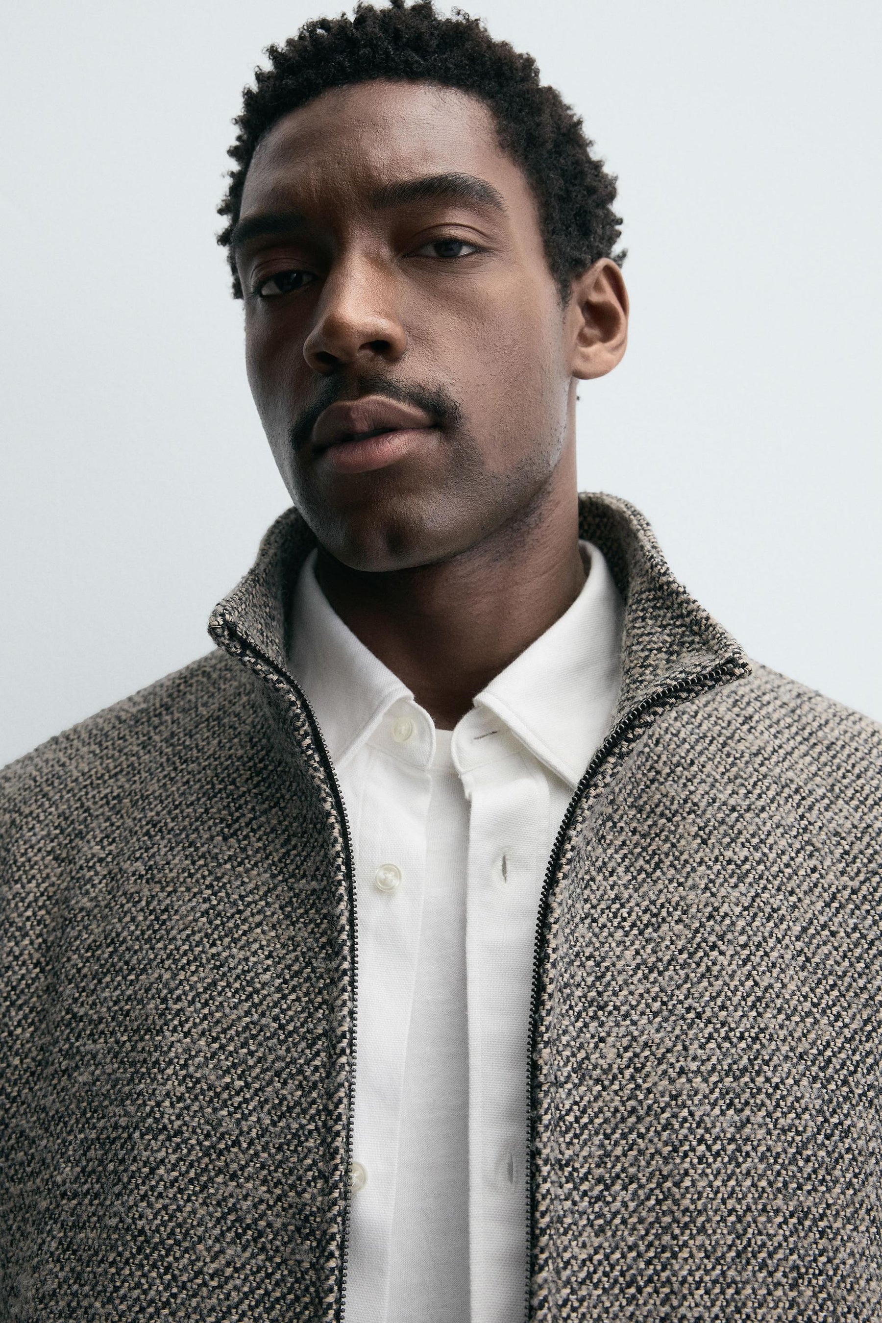 BOUCLÉ TEXTURE OVERSHIRT - Image 5