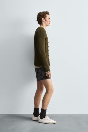 RIB KNIT CARDIGAN - Image 4