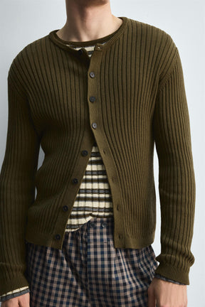 RIB KNIT CARDIGAN - Image 6