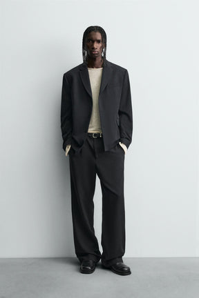 WOOL BLEND SUIT TROUSERS - Image 1