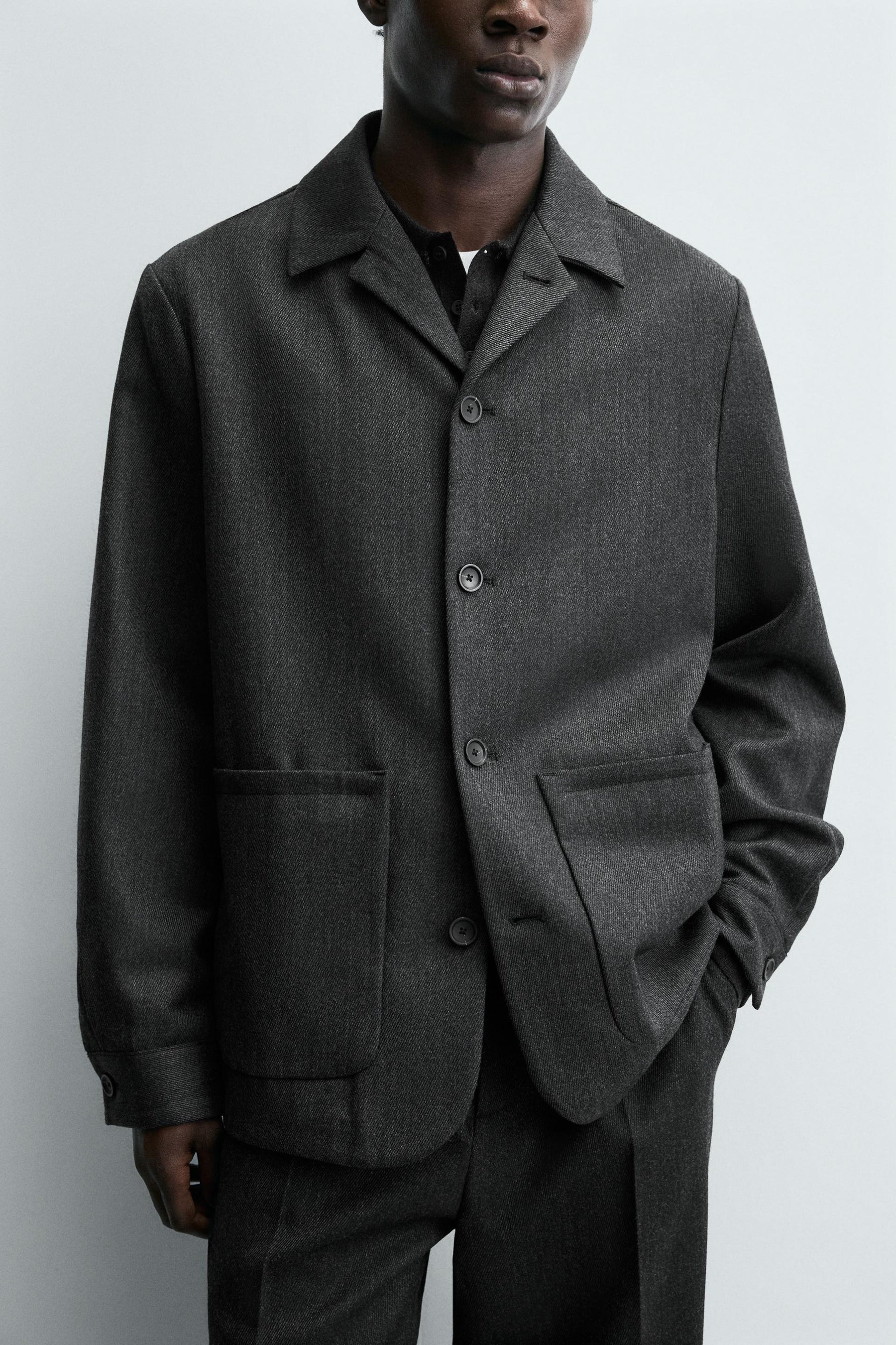 WOOL OVERSHIRT WITH POCKETS - Image 6