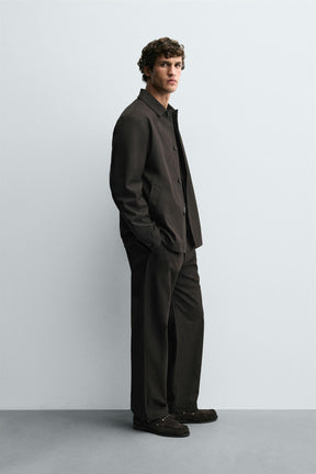 RELAXED FIT TWILL OVERSHIRT - Image 4