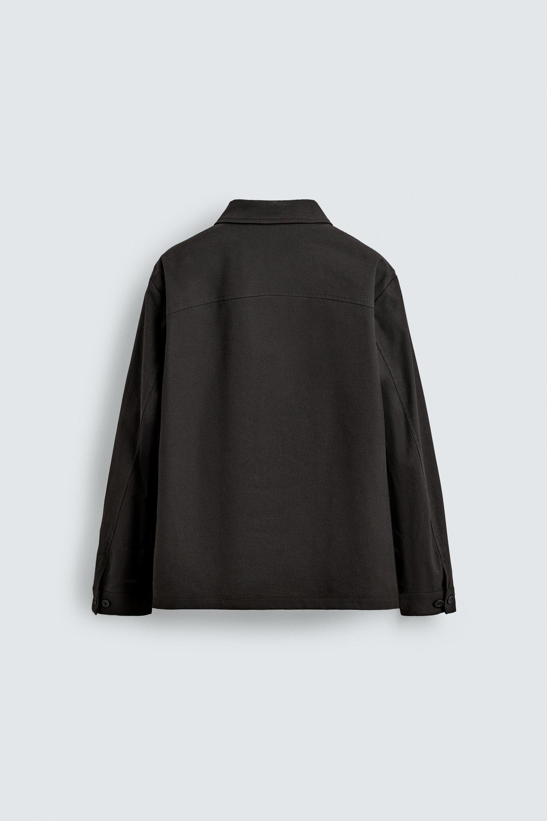 RELAXED FIT TWILL OVERSHIRT - Image 7