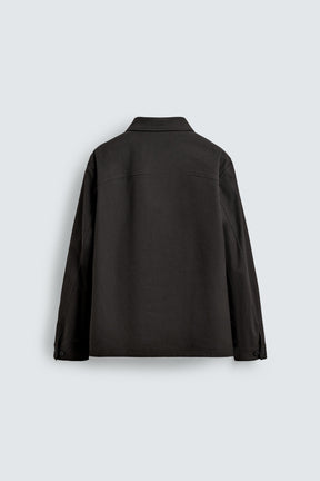 RELAXED FIT TWILL OVERSHIRT - Image 7