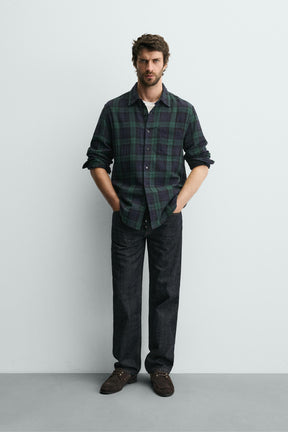 TEXTURED CHECK SHIRT - Image 1