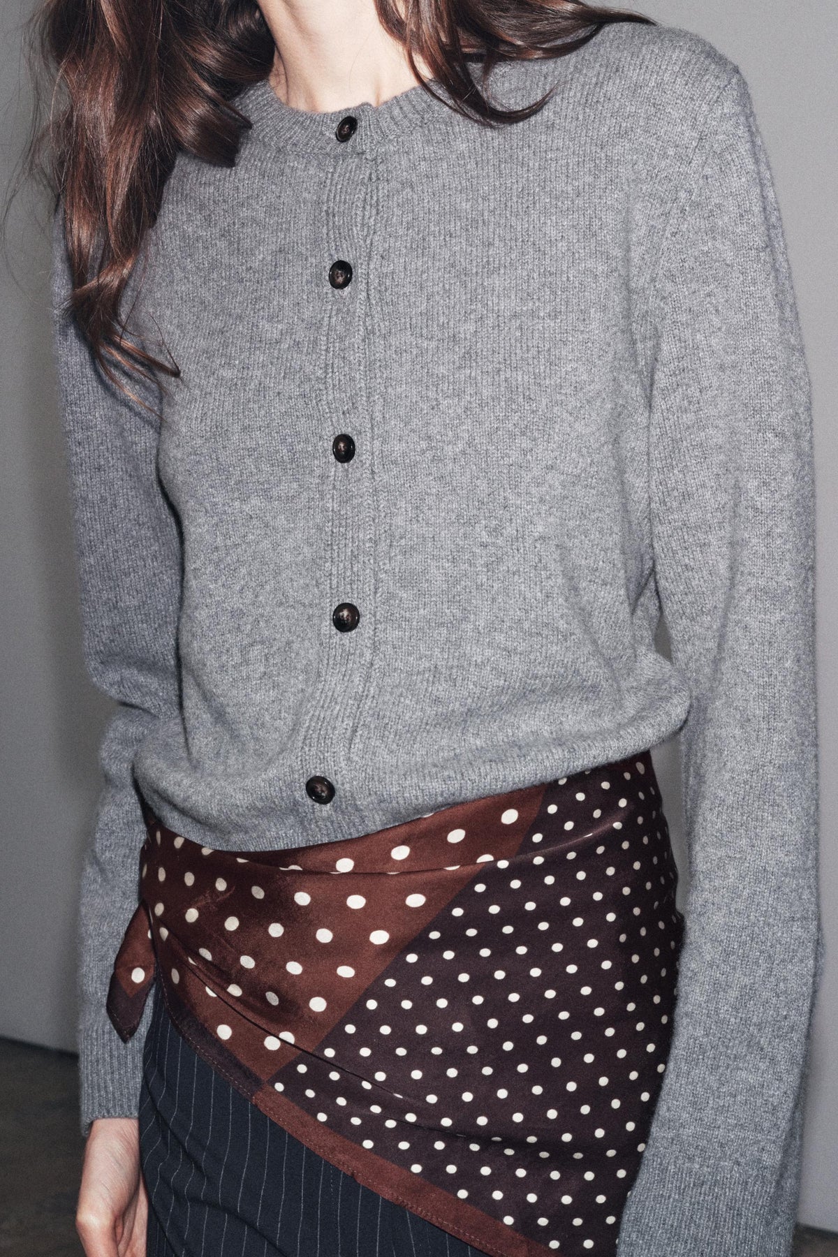 Langer Cardigan aus Kaschmirwolle