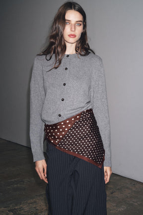 Langer Cardigan aus Kaschmirwolle