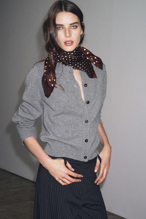 Langer Cardigan aus Kaschmirwolle