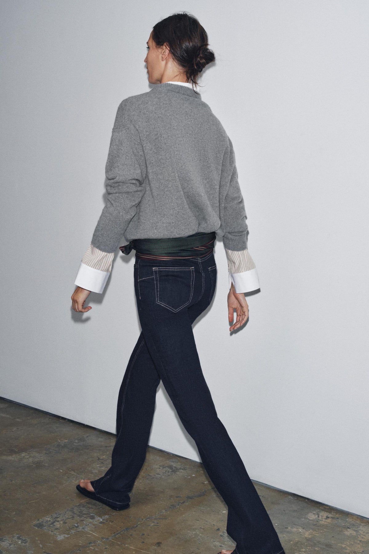 Kaschmirwoll-Langpullover