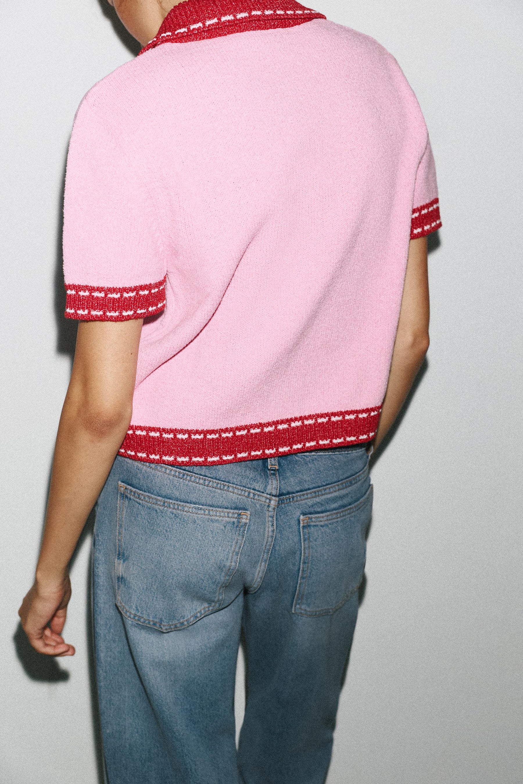 Strickjacke mit Ärmeln