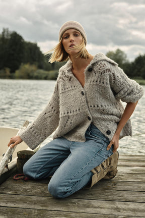 Dicker Strickcardigan
