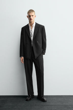 WOOL SUIT TROUSERS - Image 1