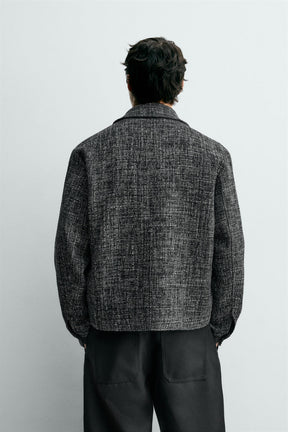 TEXTURED OVERSHIRT WITH POCKETS - Image 3