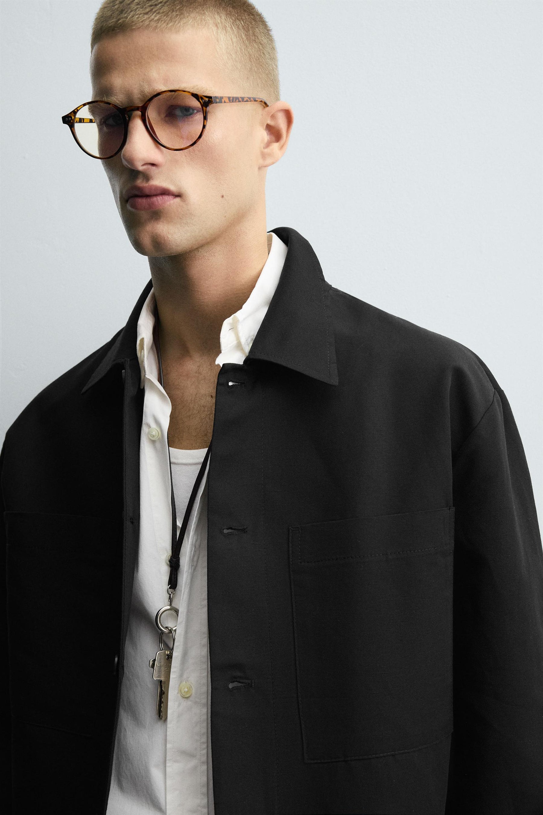 RELAXED FIT OVERSHIRT WITH POCKETS - Image 6