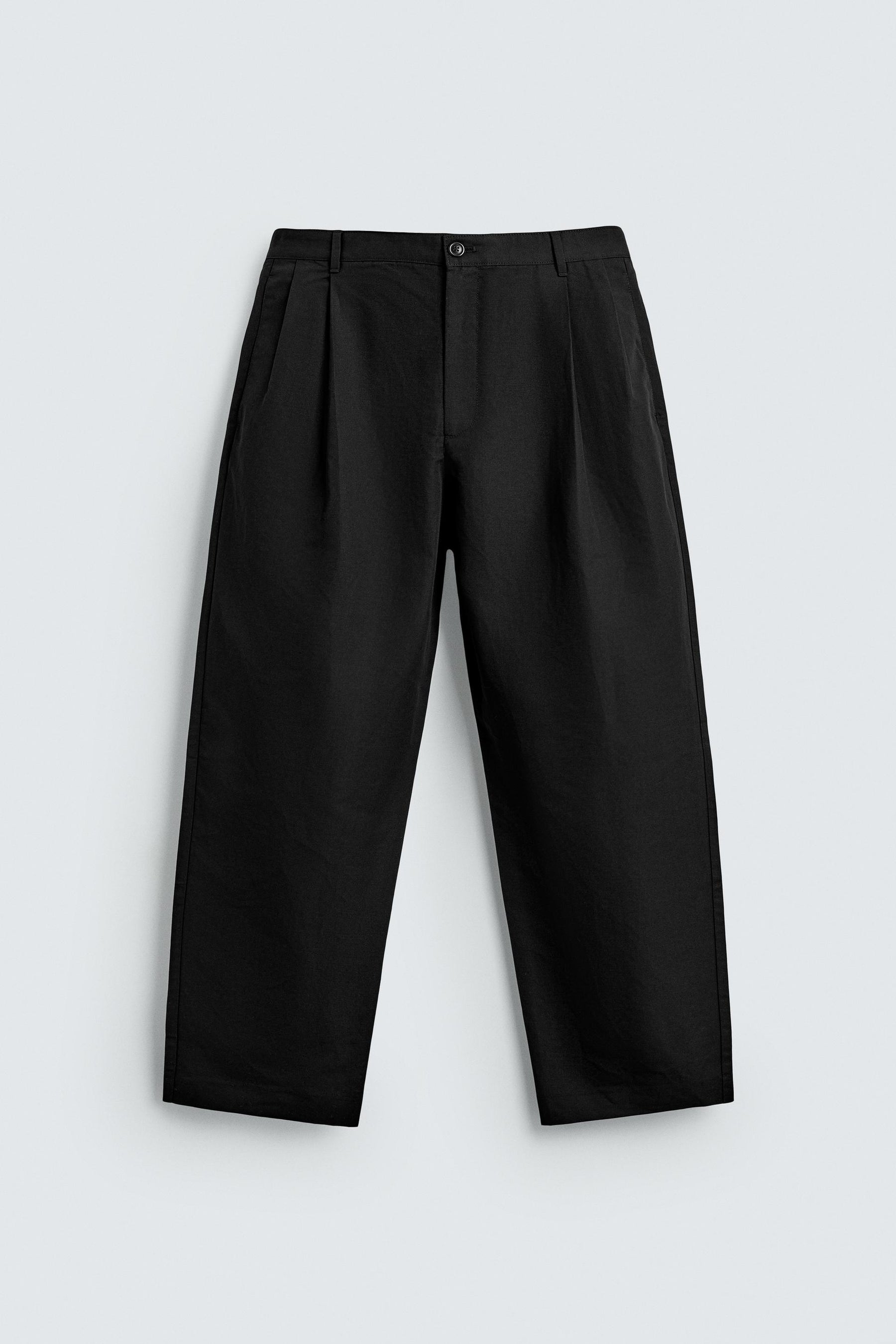 RELAXED FIT PLEATED TROUSERS - Image 6