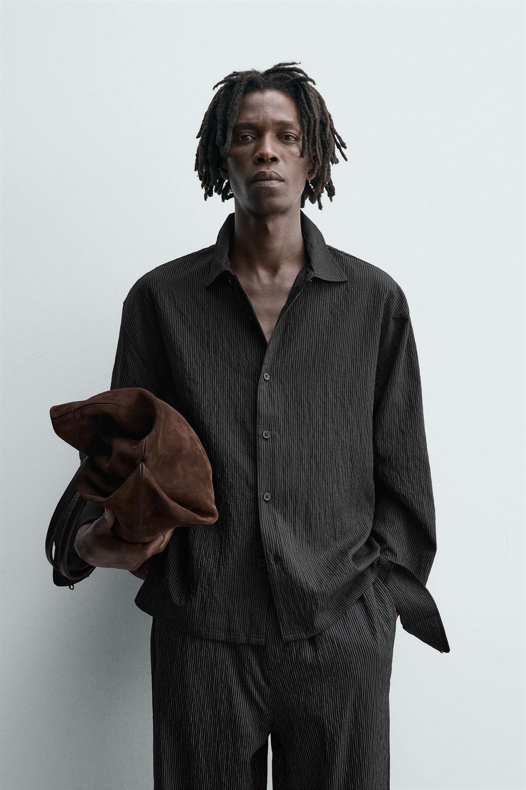 STRIPED FLOWING SHIRT - Image 2