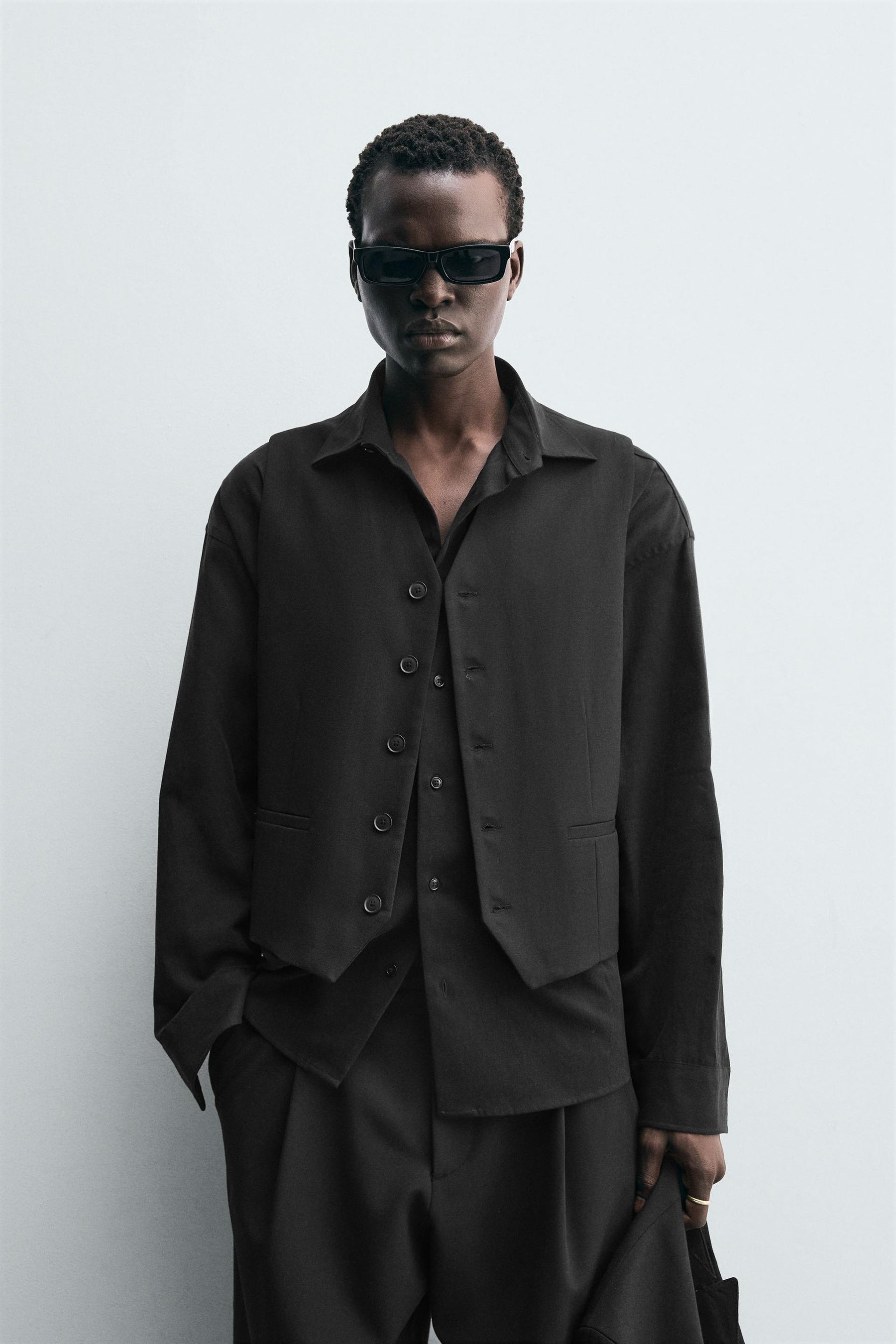 TEXTURED SUIT WAISTCOAT - Image 2