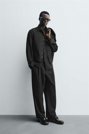TEXTURED SUIT WAISTCOAT - Image 4