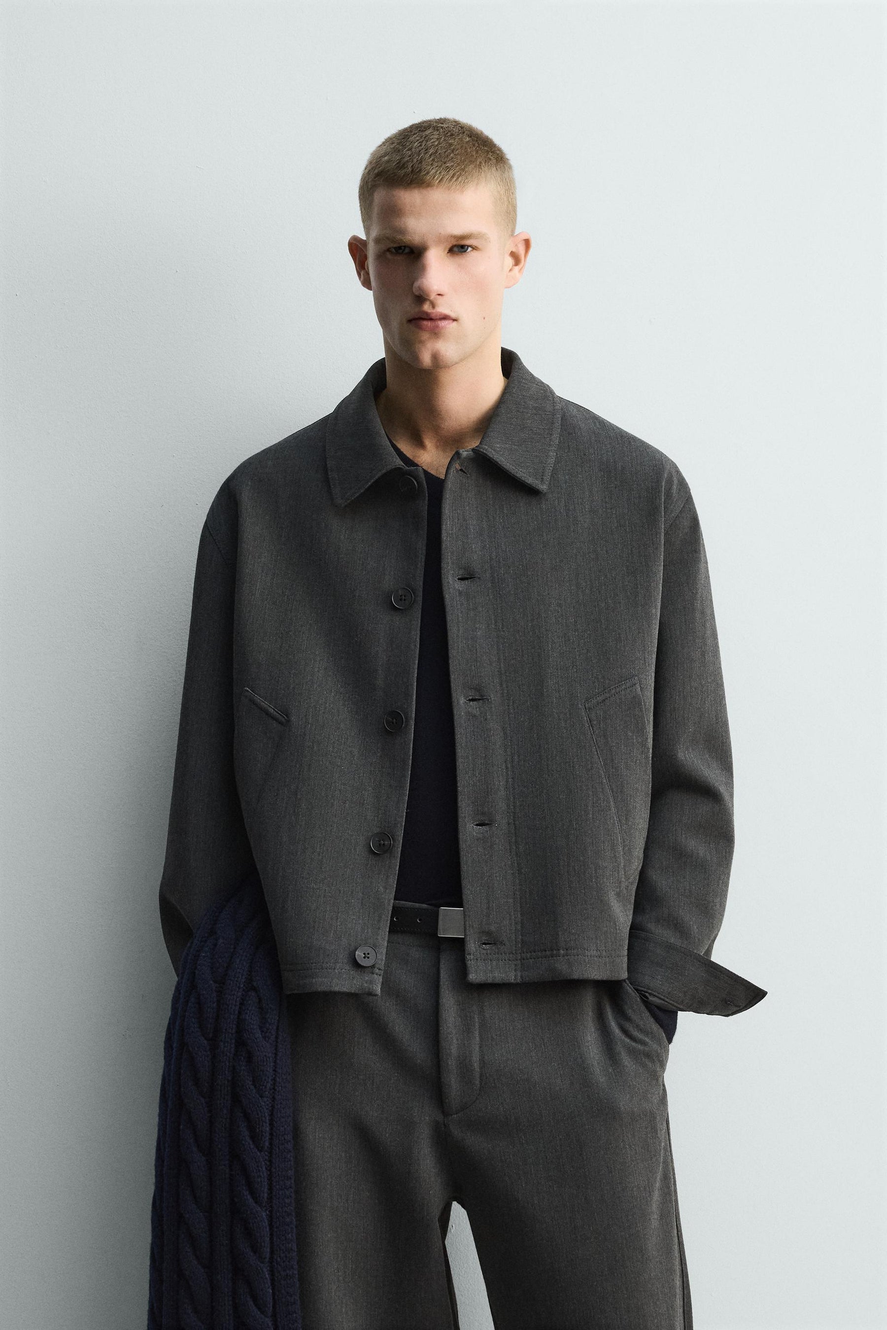 TEXTURED OVERSHIRT - Image 2