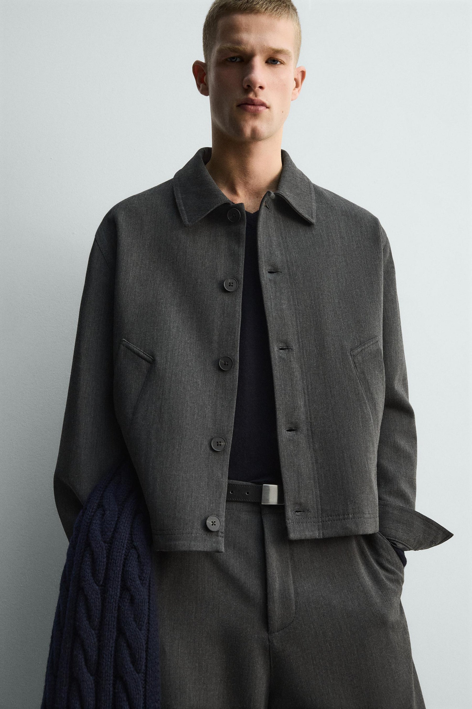 TEXTURED OVERSHIRT - Image 6