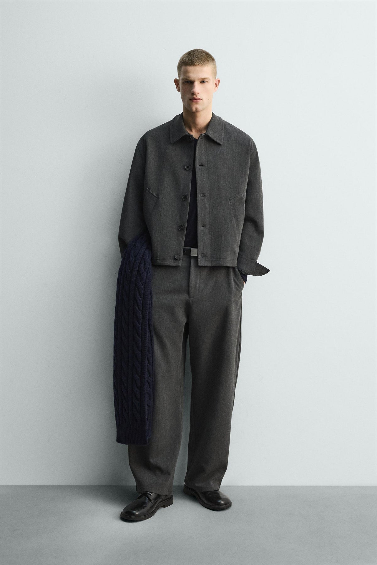 TEXTURED OVERSHIRT - Image 1