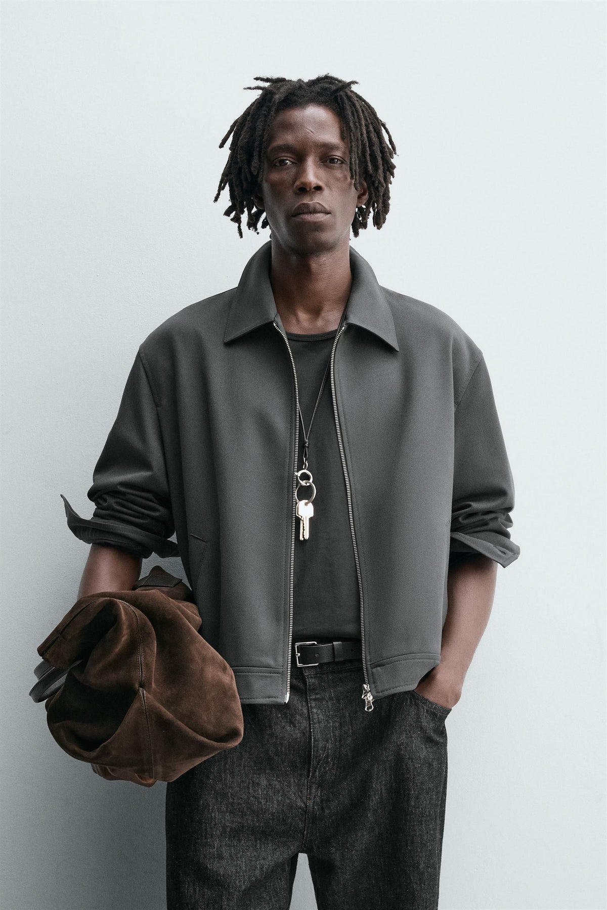 REGULAR FIT ZIP-UP OVERSHIRT - Image 2