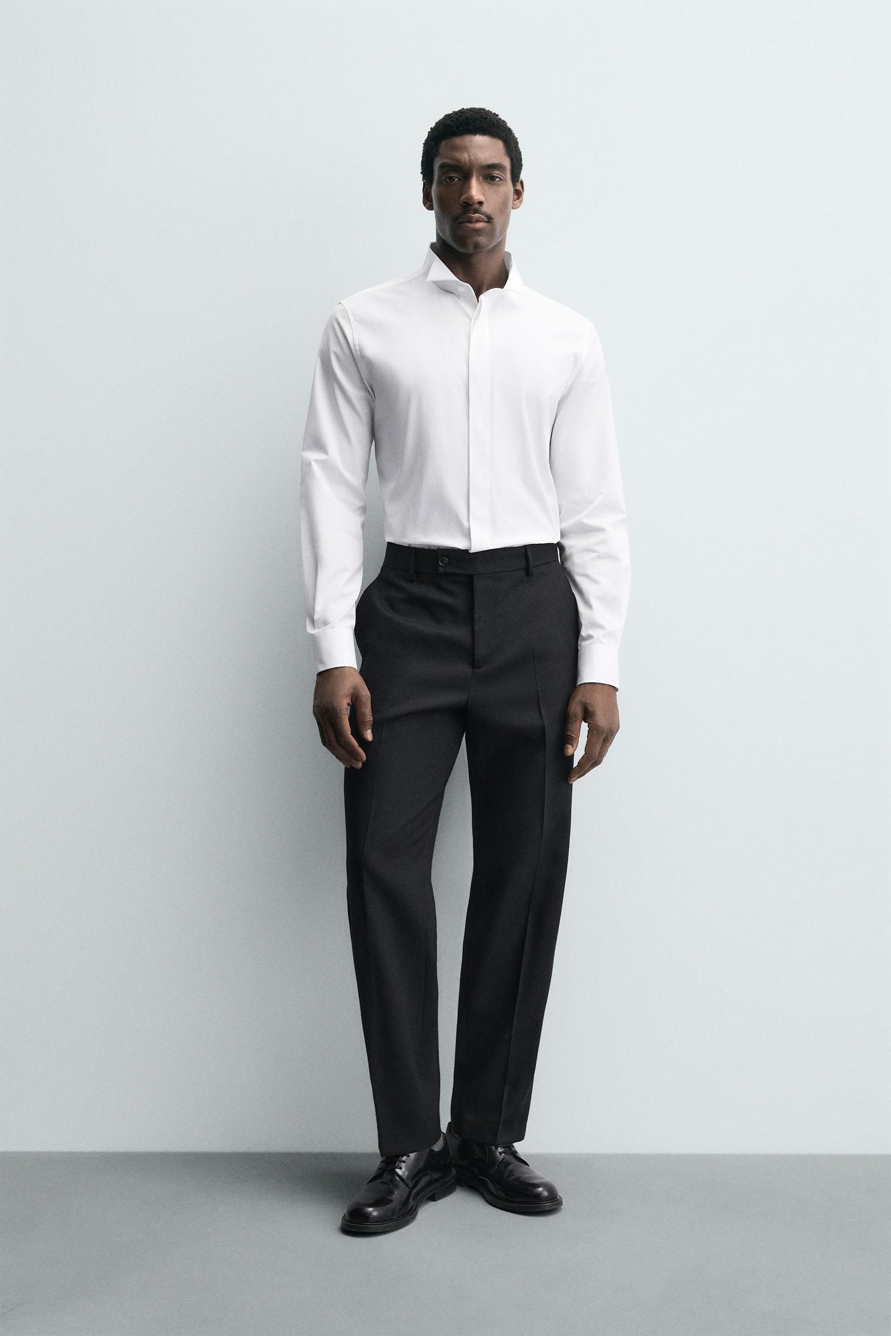 BOW TIE COLLAR SHIRT - Image 1