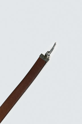 CONTRAST REVERSIBLE LEATHER BELT - Image 4