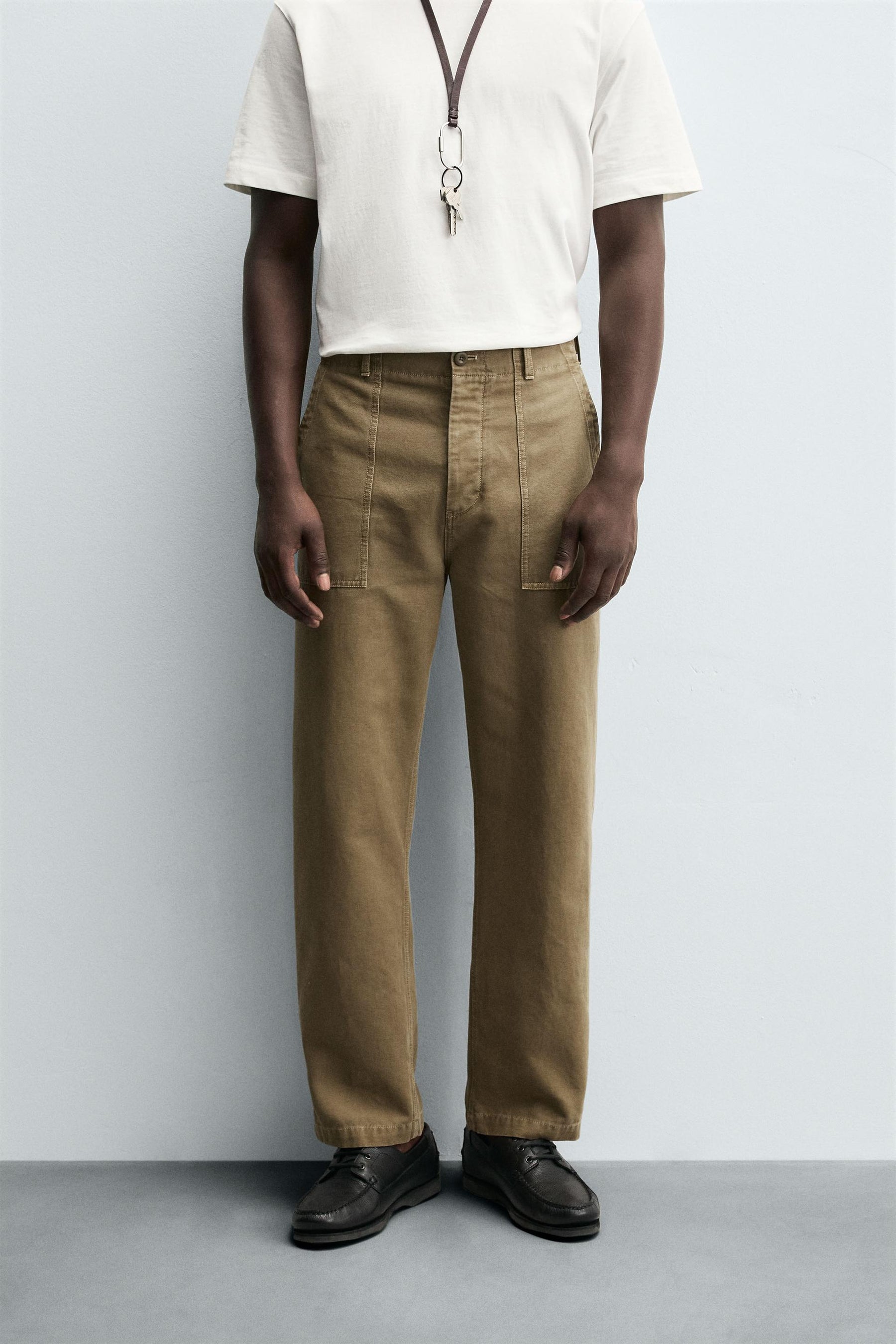 REGULAR FIT TROUSERS WITH POCKETS - Image 2