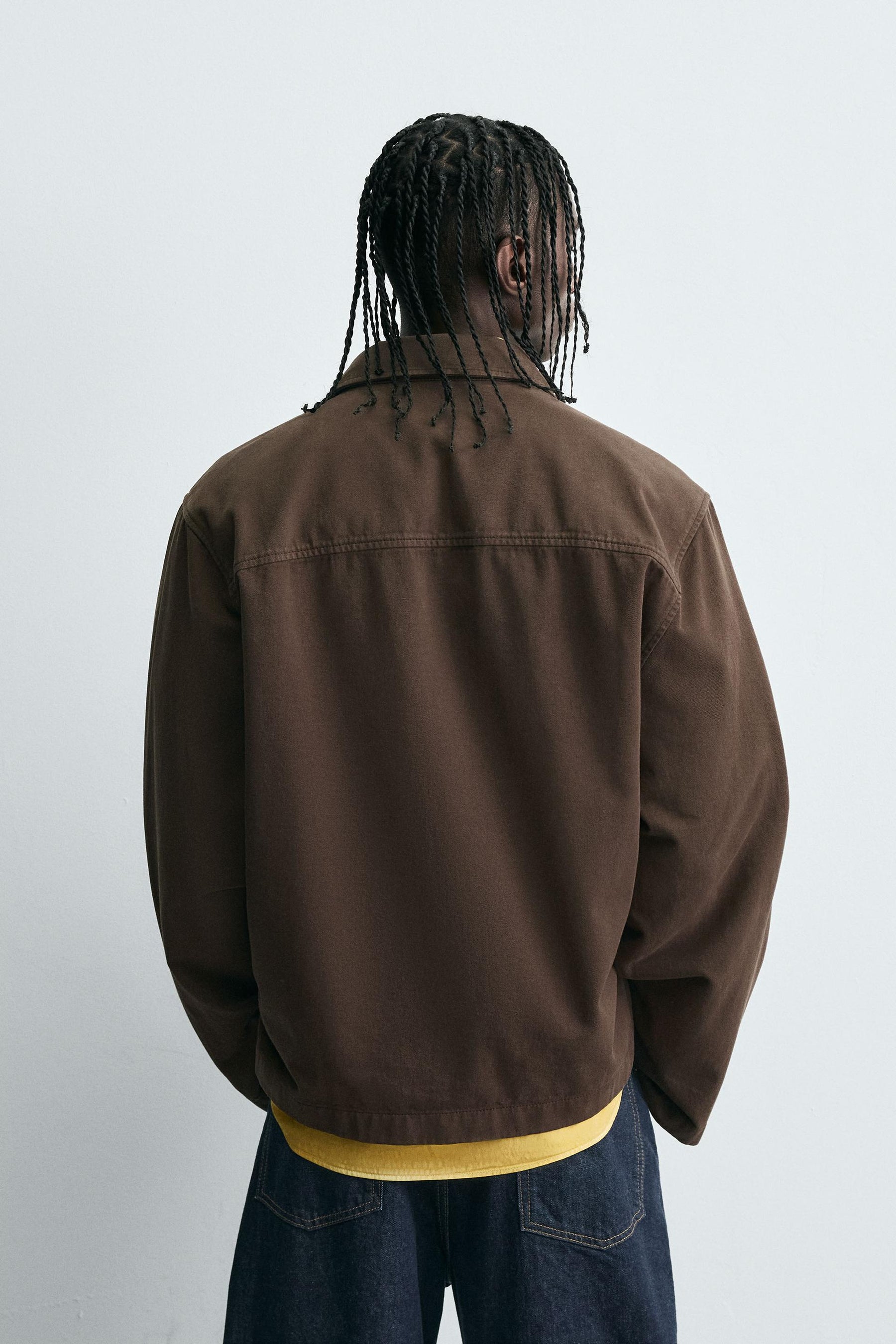 EMBROIDERED TEXTURED OVERSHIRT - Image 3