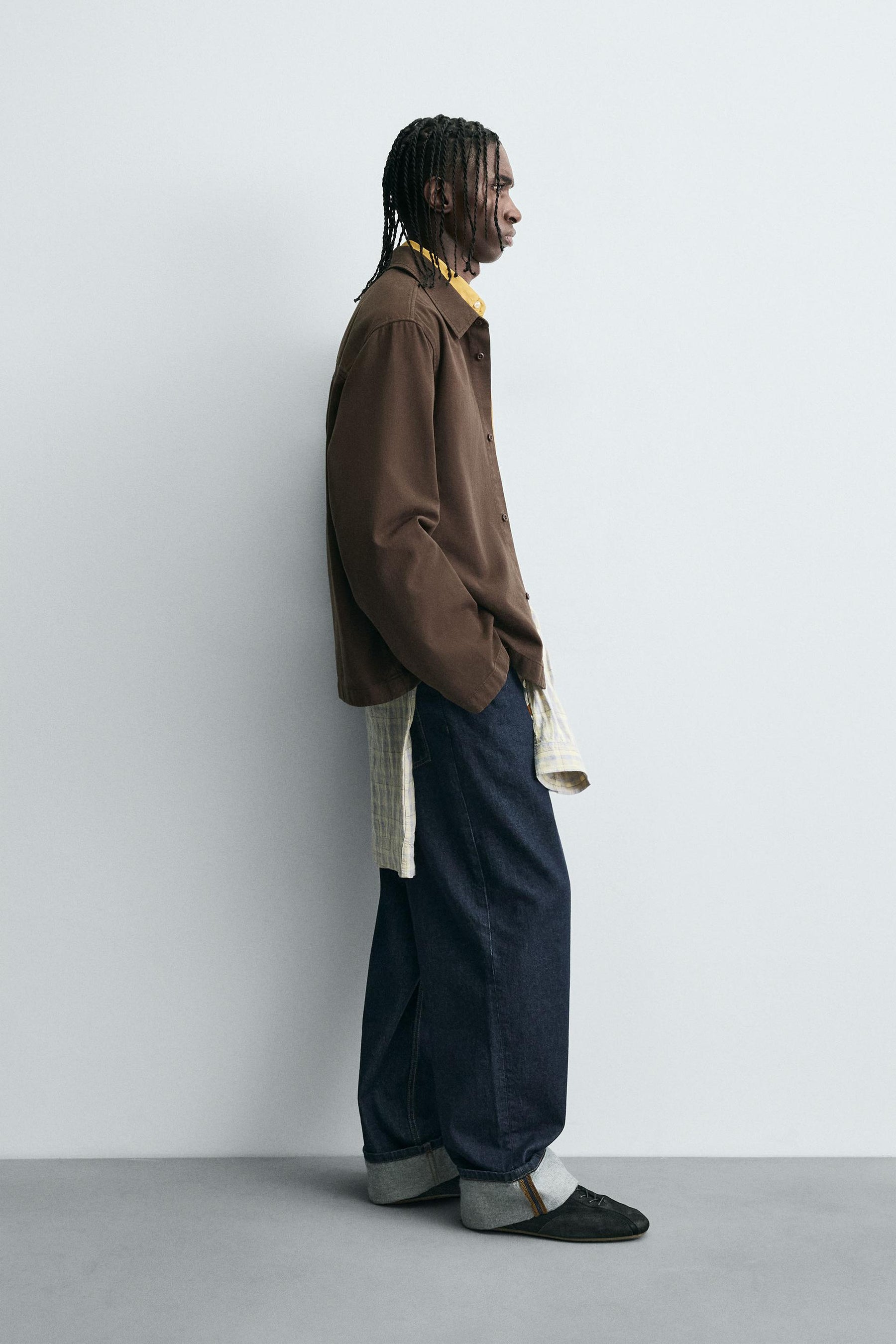 EMBROIDERED TEXTURED OVERSHIRT - Image 4