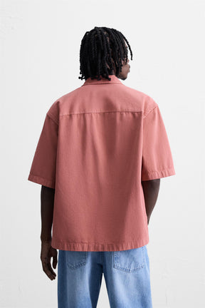 EMBROIDERED TEXTURED OVERSHIRT - Image 3
