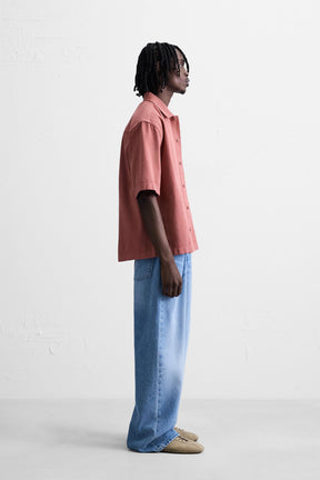 EMBROIDERED TEXTURED OVERSHIRT - Image 4