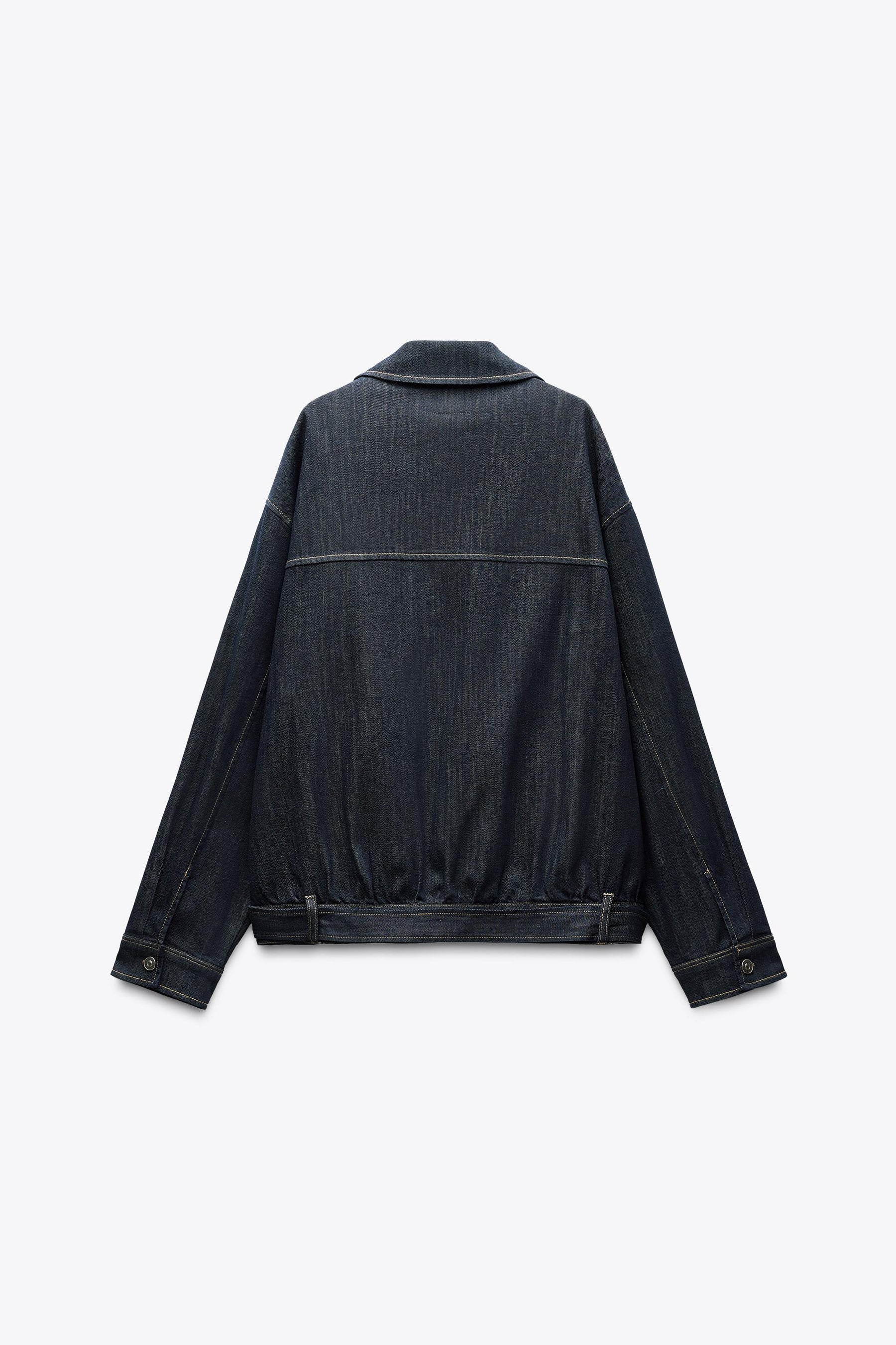 Jeansjacke mit Gürtel