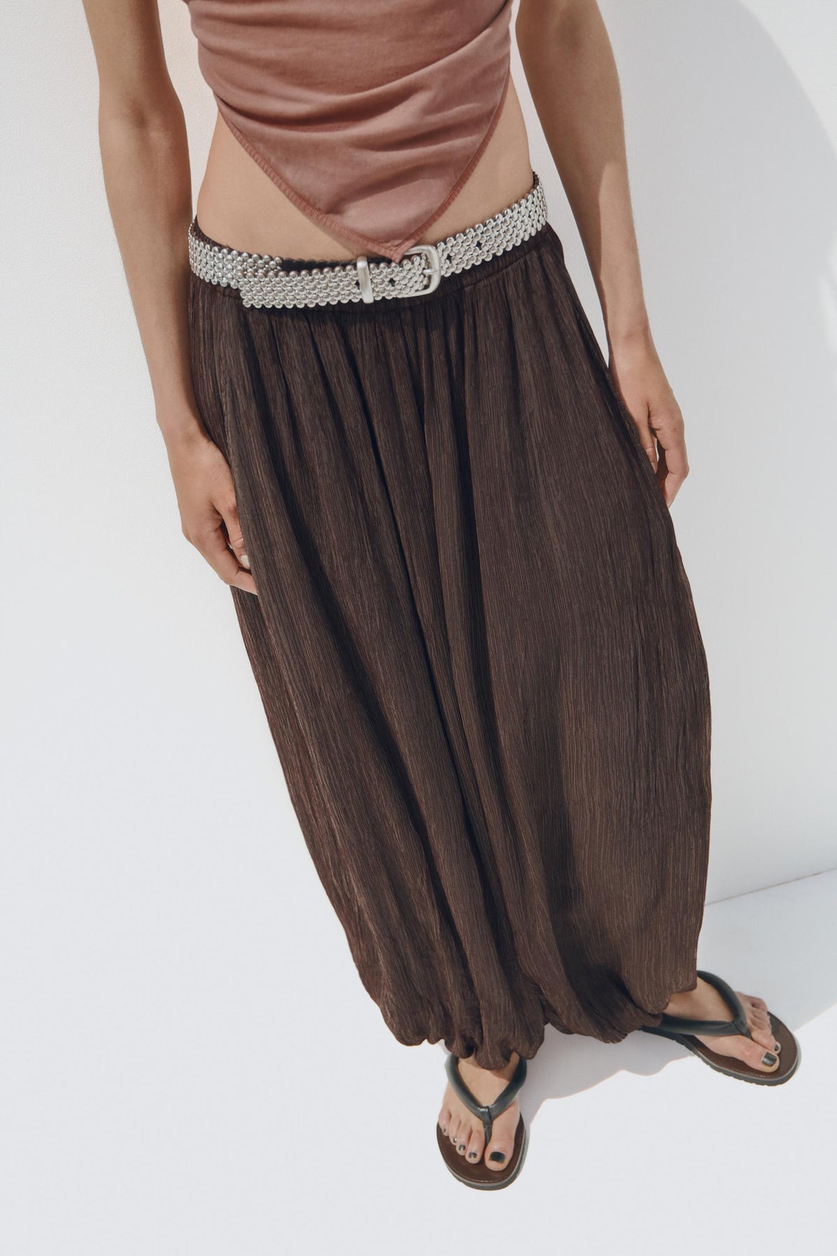 Strukturierte Ballonhose