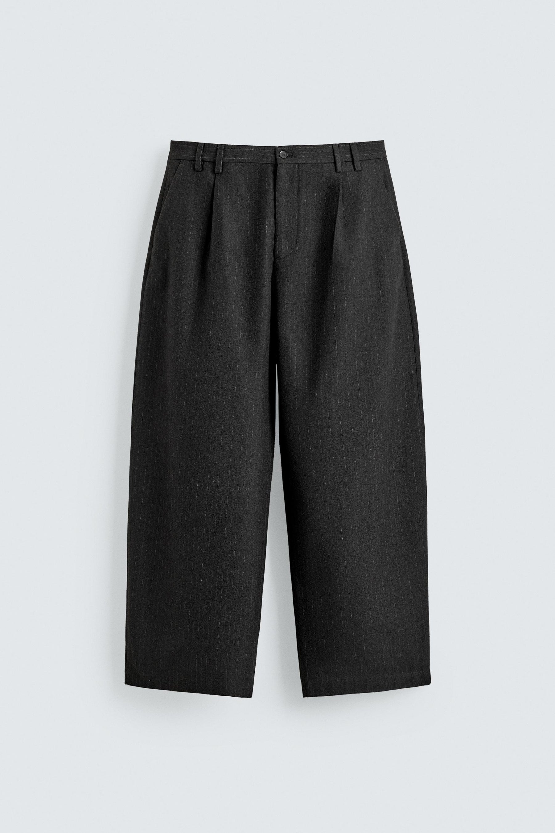 PINSTRIPED SUIT TROUSERS WITH PLEATS - Image 6
