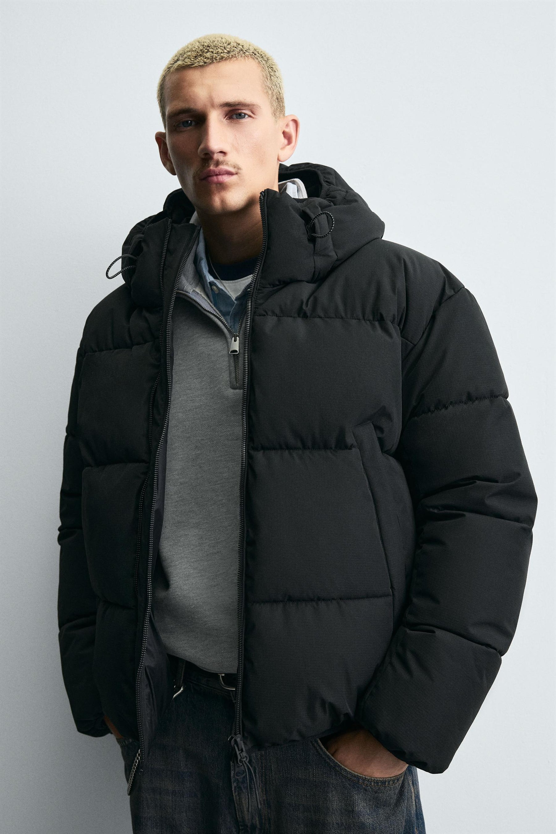 HOODED PUFFER JACKET - Image 5