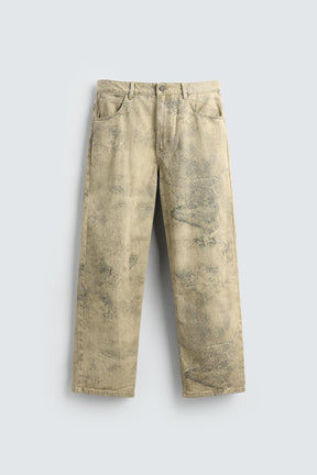FADED PRINT BAGGY FIT TROUSERS - Image 6