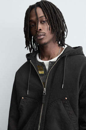 QUILTED HOODED JACKET - Image 5