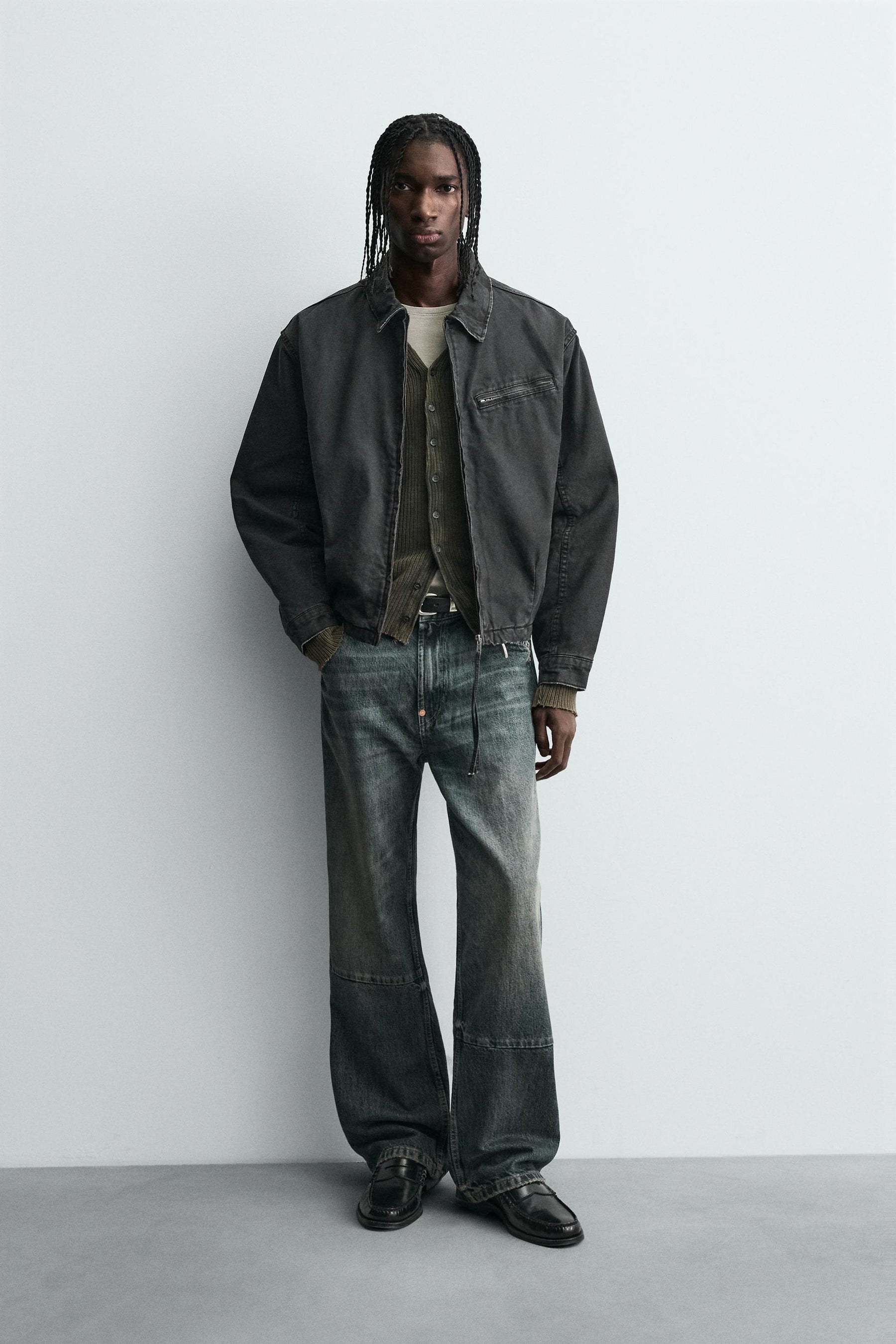 QUILTED DENIM JACKET - Image 1