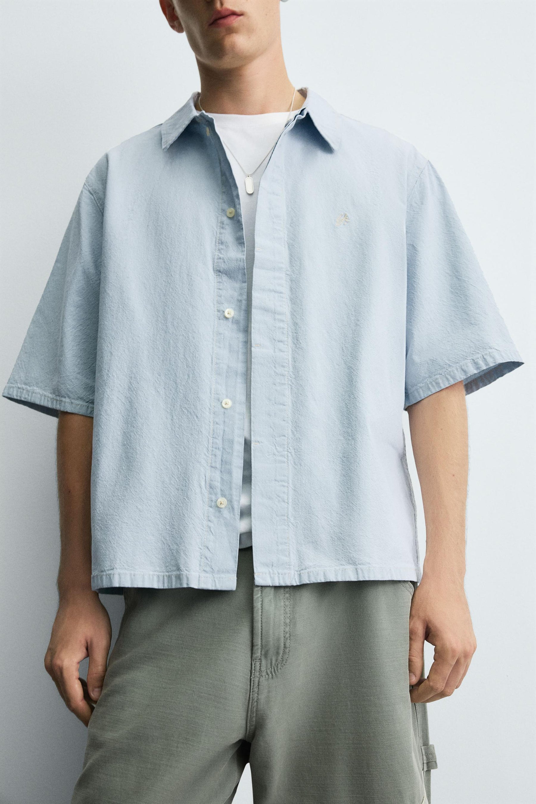 EMBROIDERED DENIM SHIRT - Image 5