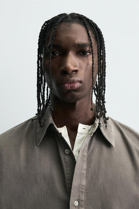 WASHED DENIM SHIRT - Image 6