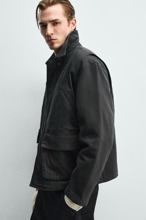 Gewaschene, lässige Jacke