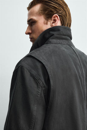 Gewaschene, lässige Jacke