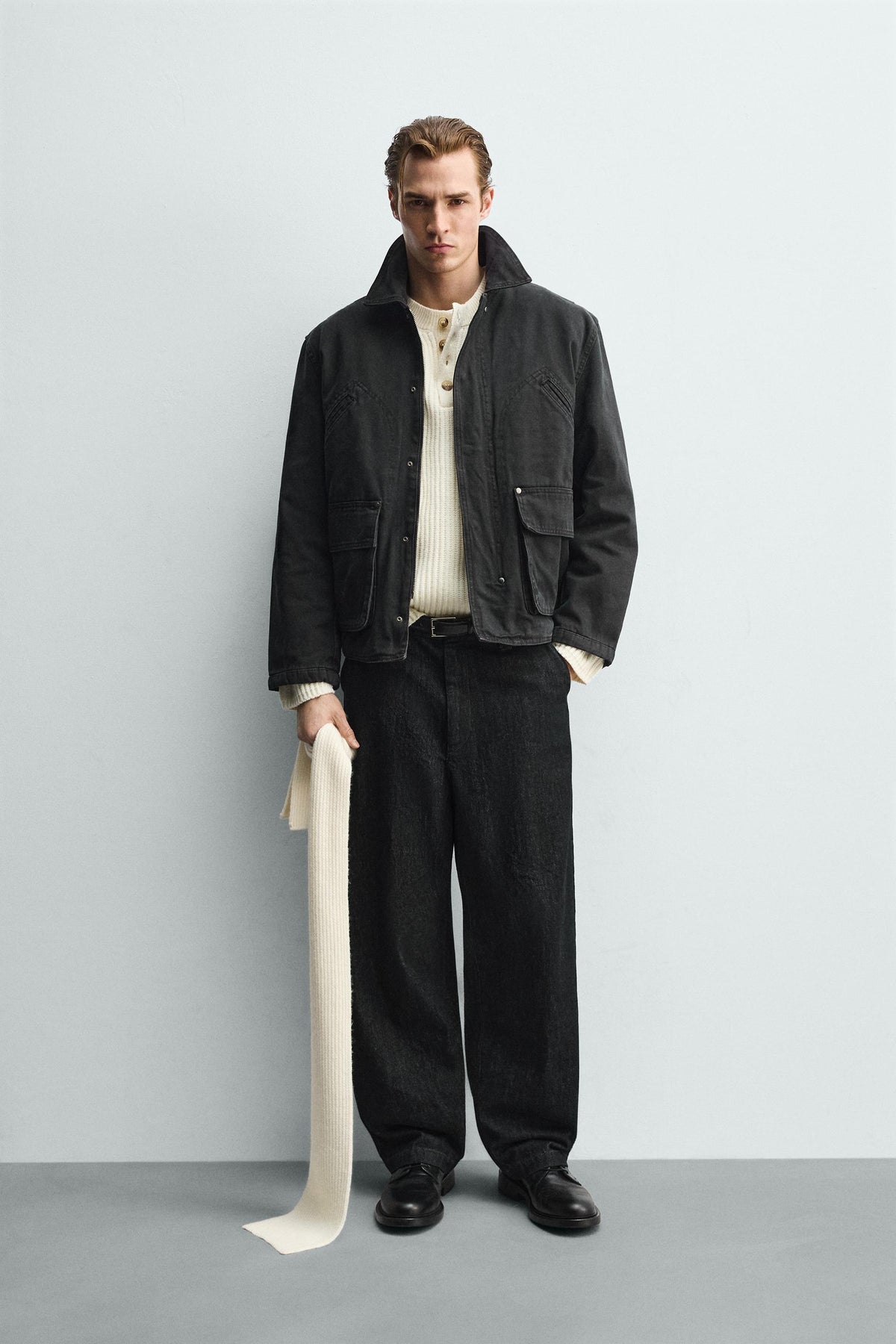 Gewaschene, lässige Jacke