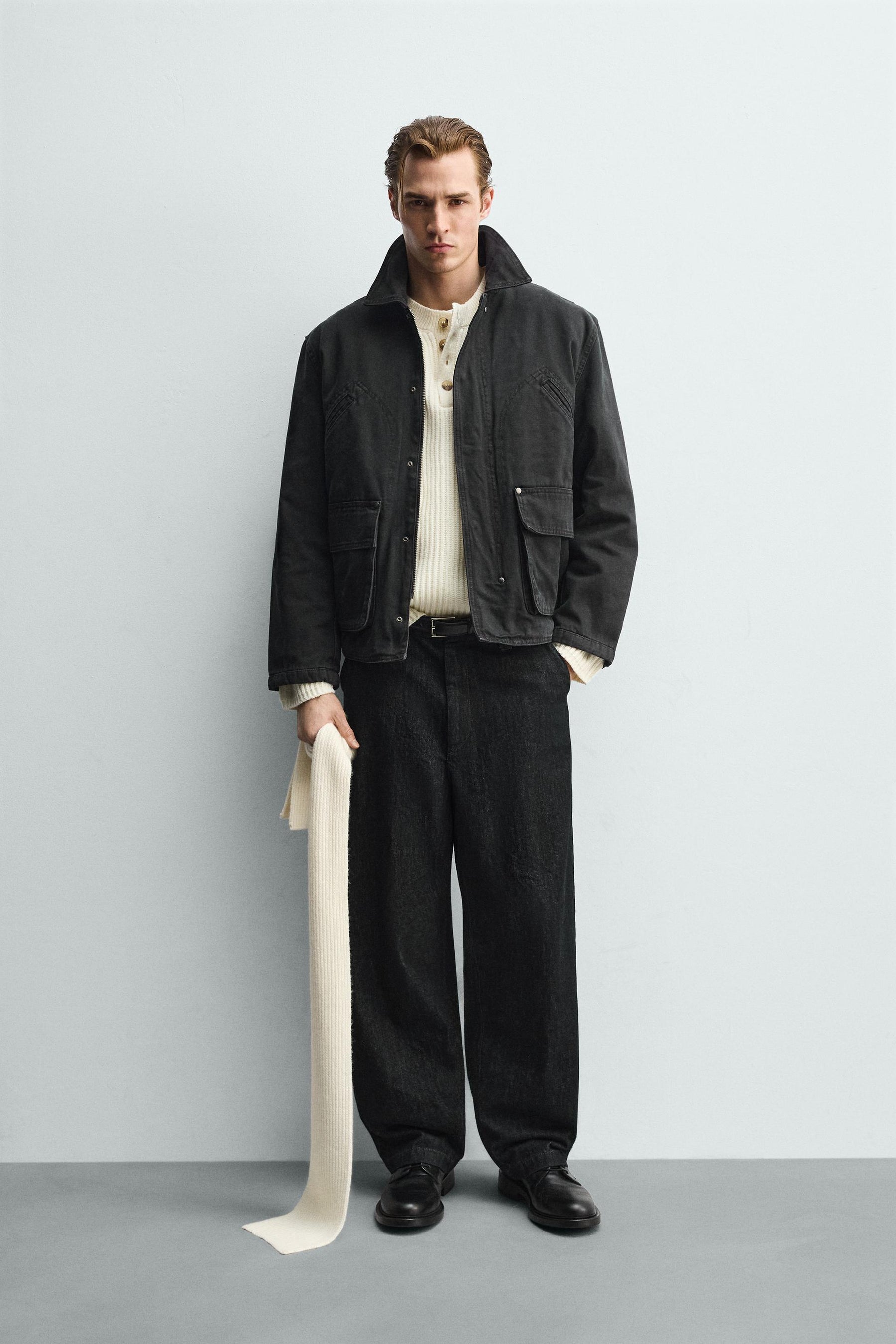 Gewaschene, lässige Jacke