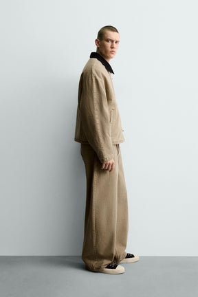 Jacke mit Knebelkragen