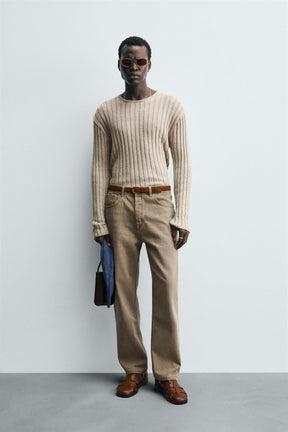 LIGHTWEIGHT RIBBED SWEATER - Image 1