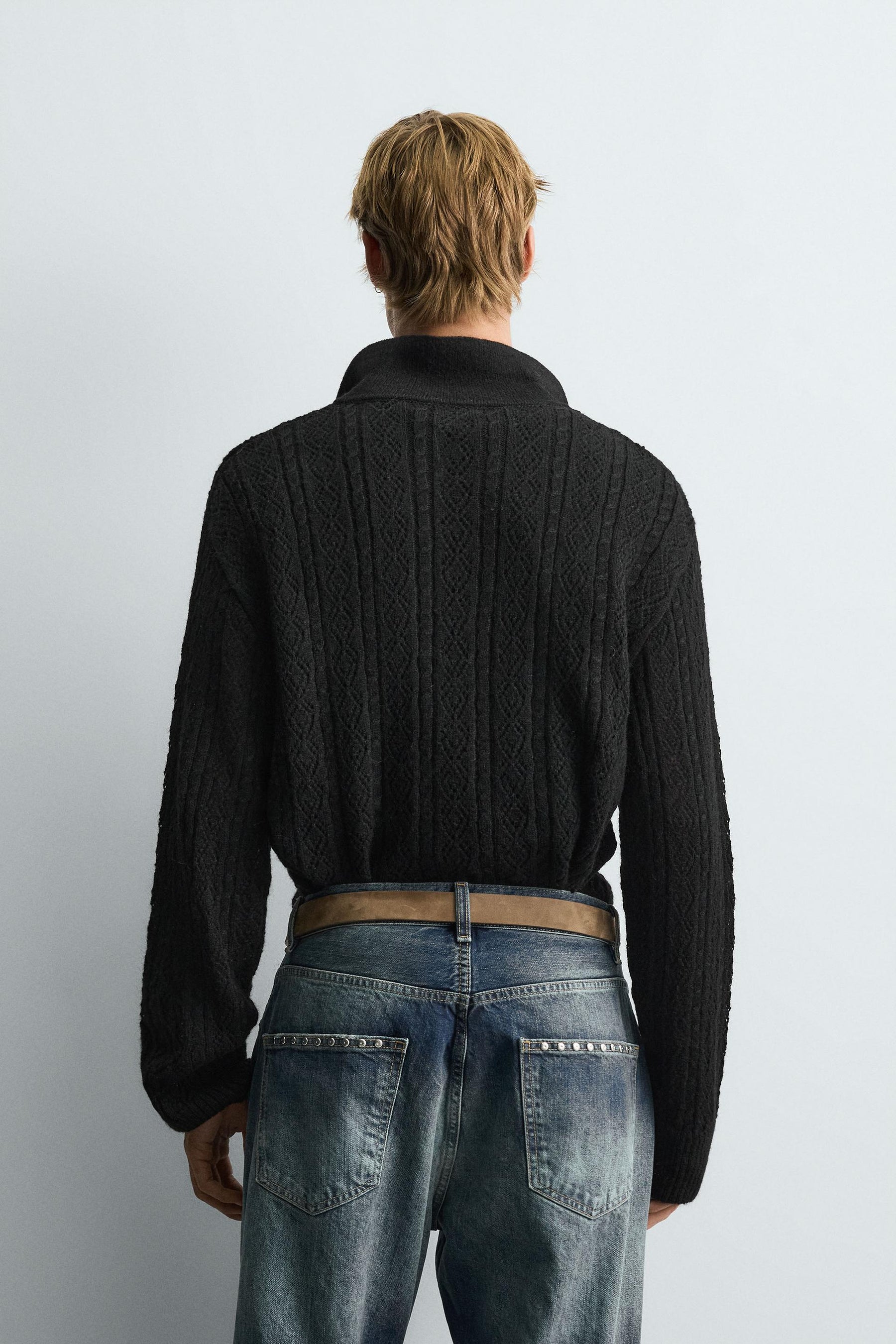 Polo-Shirt aus Cordstrick