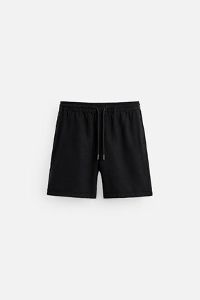 TEXTURED REGULAR FIT BERMUDA SHORTS - Image 6